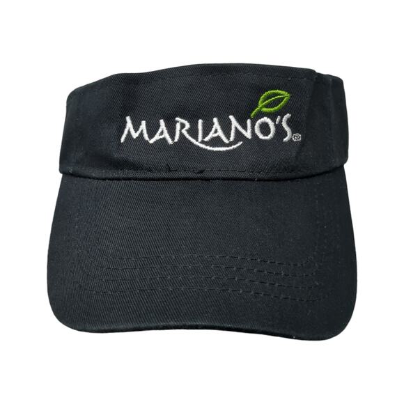 Mariano's Sun Visor Cap Black One Size Adjustable Embroidered Hit Wear - Picture 1 of 9